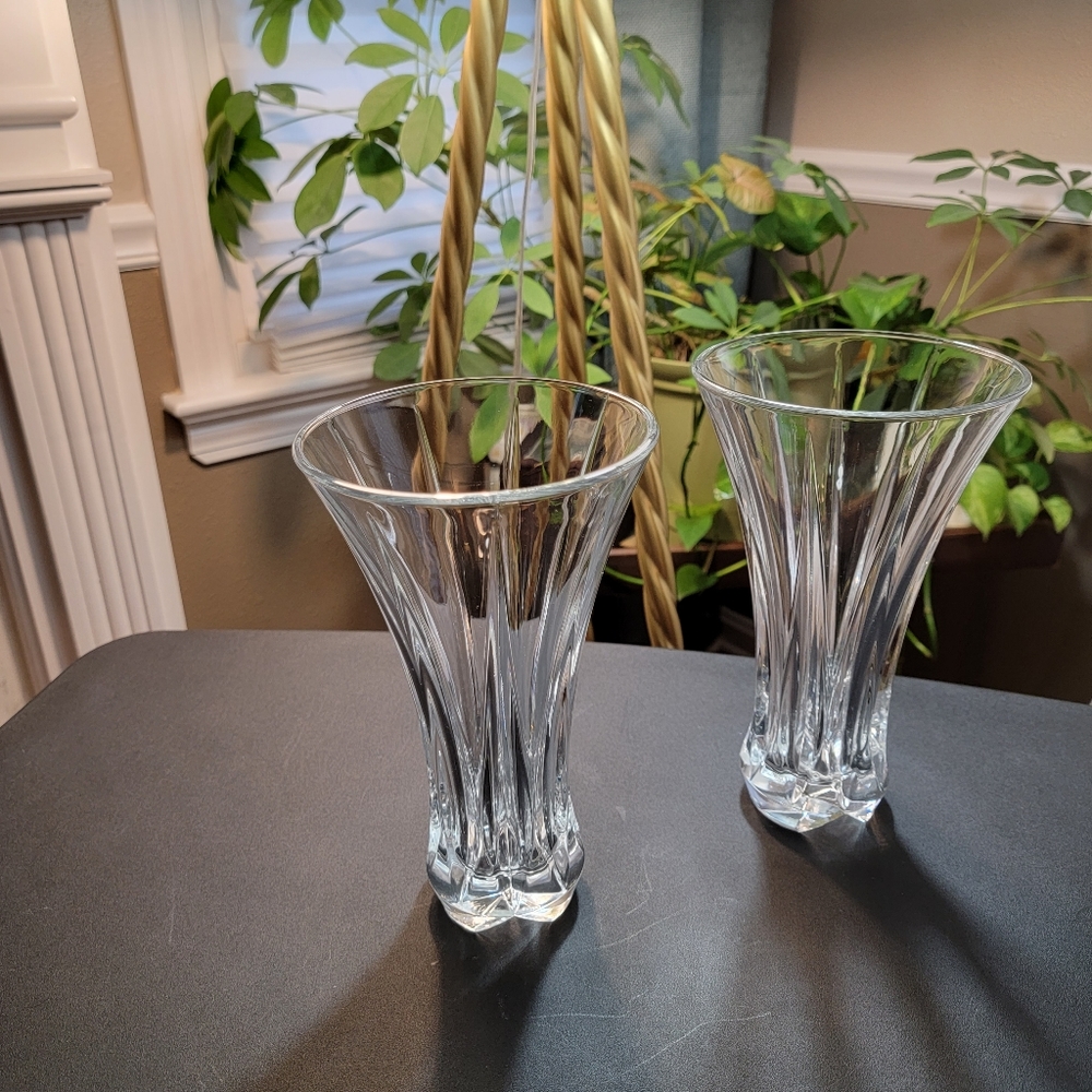 German Crystal Glass Vase